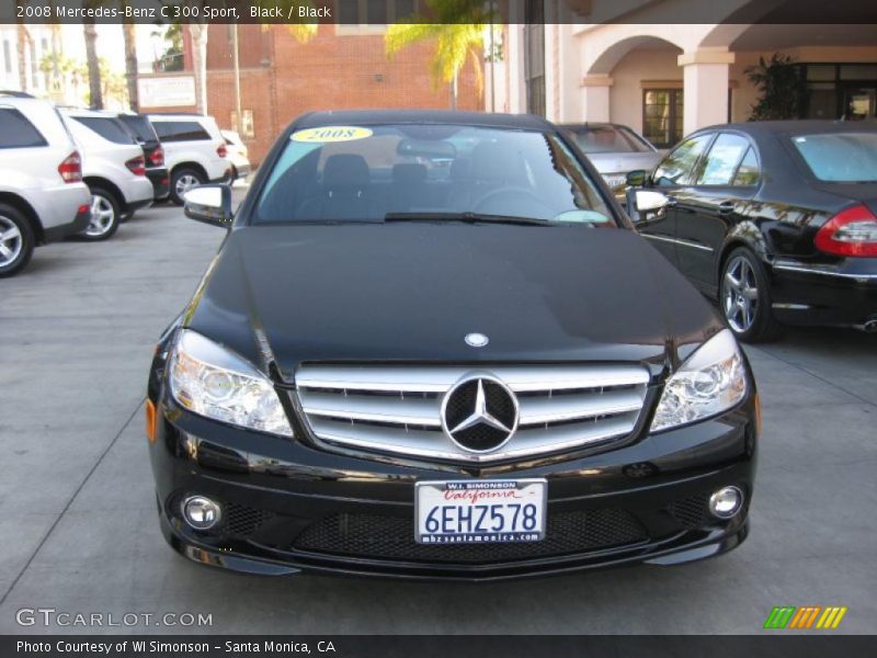 Black / Black 2008 Mercedes-Benz C 300 Sport