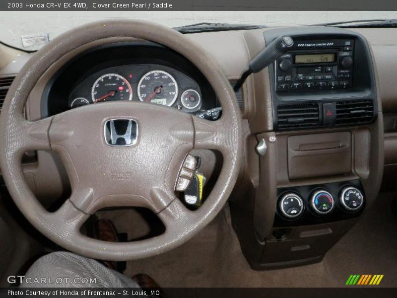 Clover Green Pearl / Saddle 2003 Honda CR-V EX 4WD