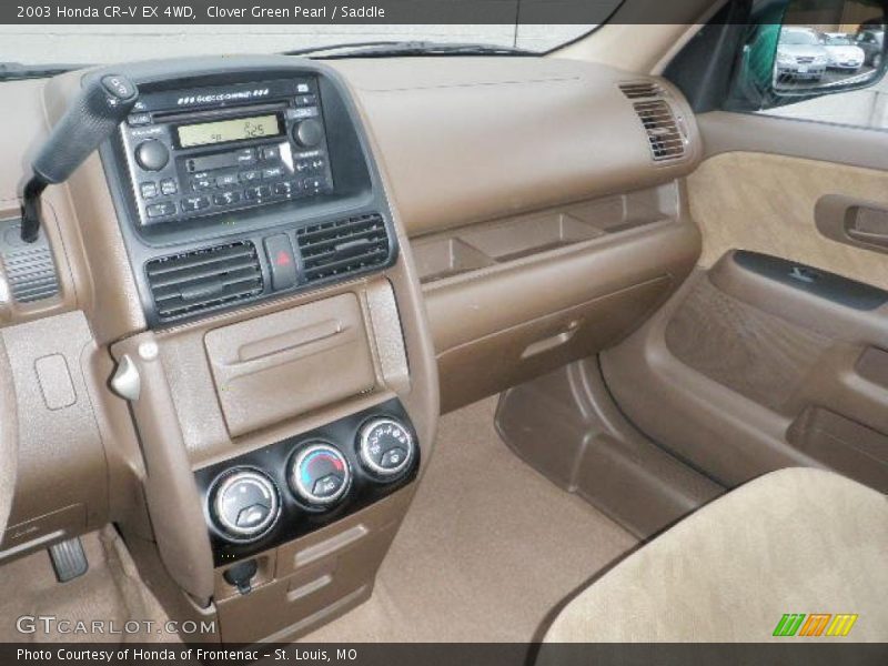 Clover Green Pearl / Saddle 2003 Honda CR-V EX 4WD