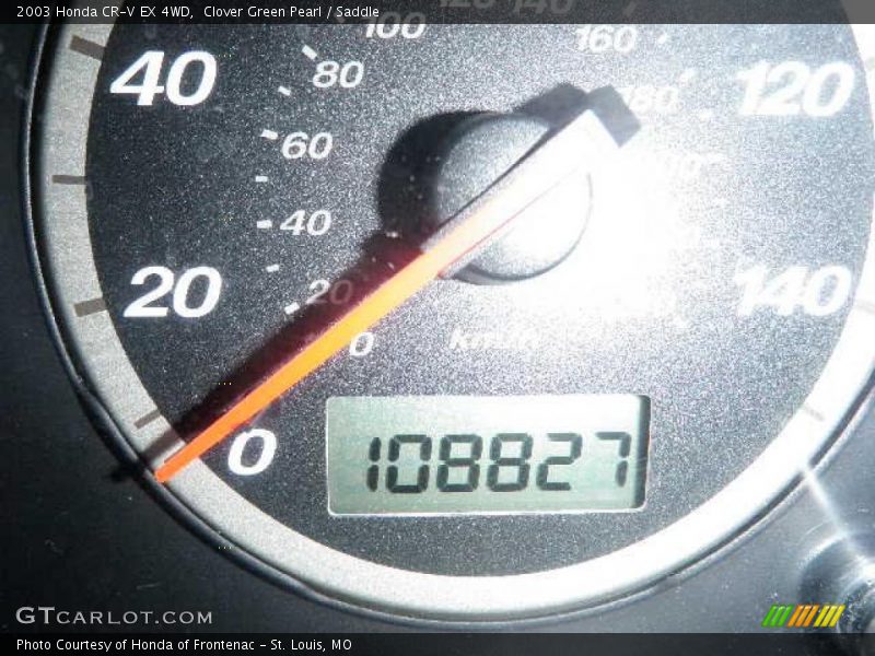 Clover Green Pearl / Saddle 2003 Honda CR-V EX 4WD