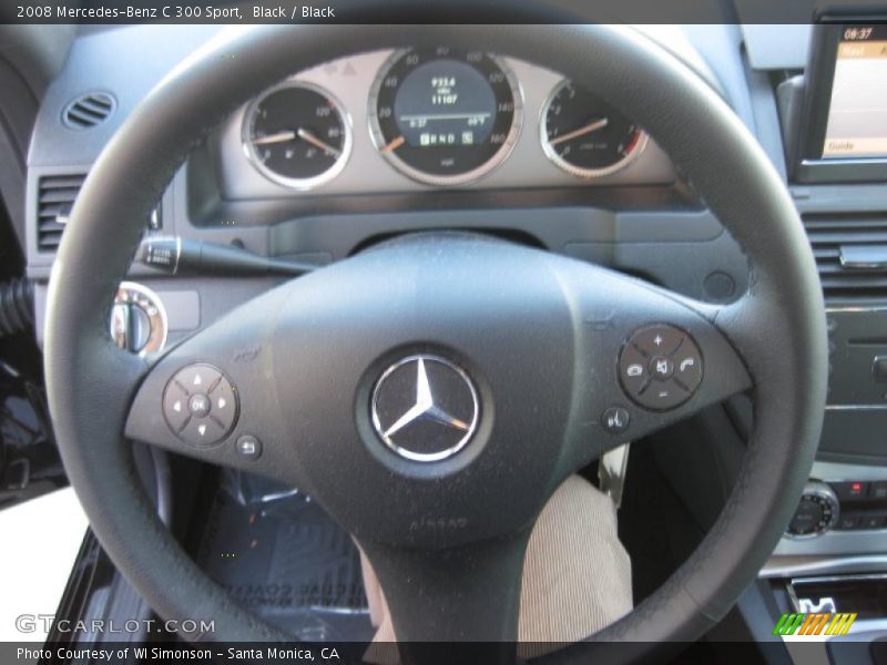 Black / Black 2008 Mercedes-Benz C 300 Sport