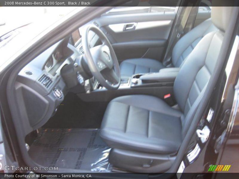 Black / Black 2008 Mercedes-Benz C 300 Sport