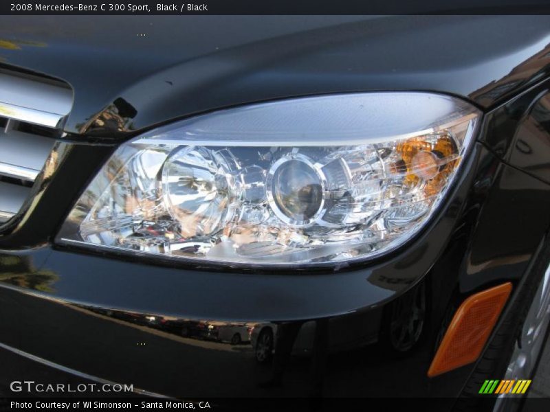 Black / Black 2008 Mercedes-Benz C 300 Sport
