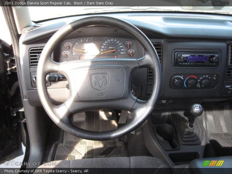 Black / Dark Slate Gray 2001 Dodge Dakota Sport Regular Cab