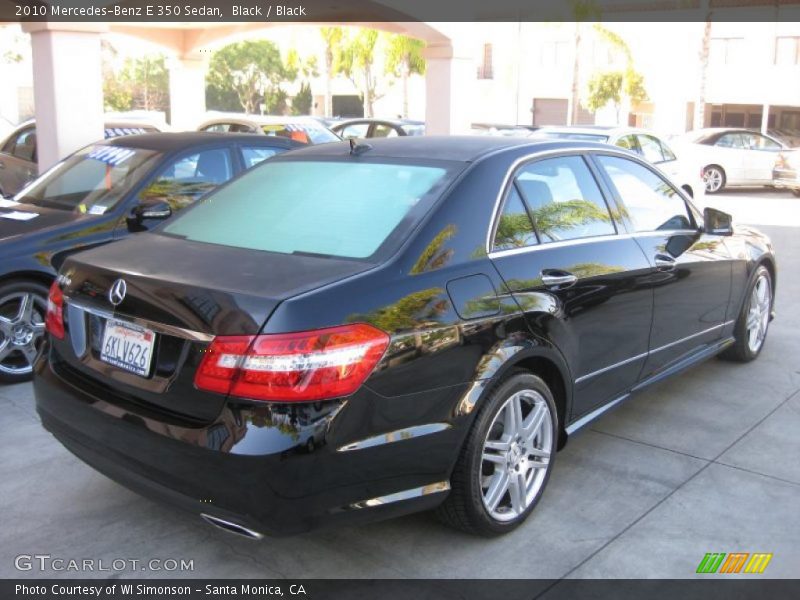 Black / Black 2010 Mercedes-Benz E 350 Sedan