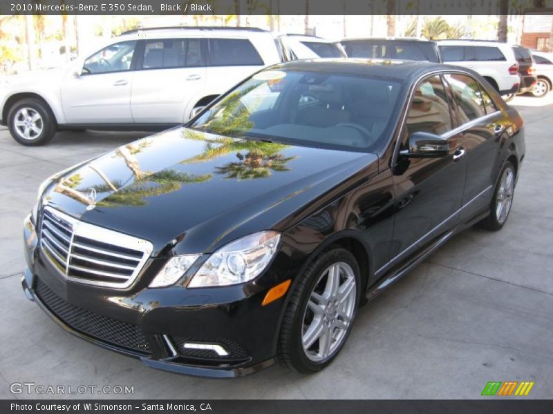 Black / Black 2010 Mercedes-Benz E 350 Sedan