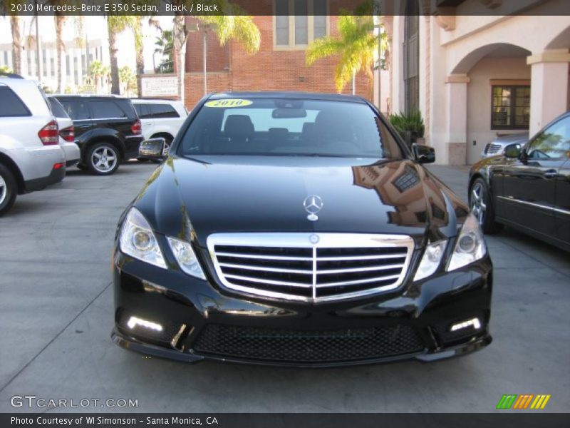 Black / Black 2010 Mercedes-Benz E 350 Sedan