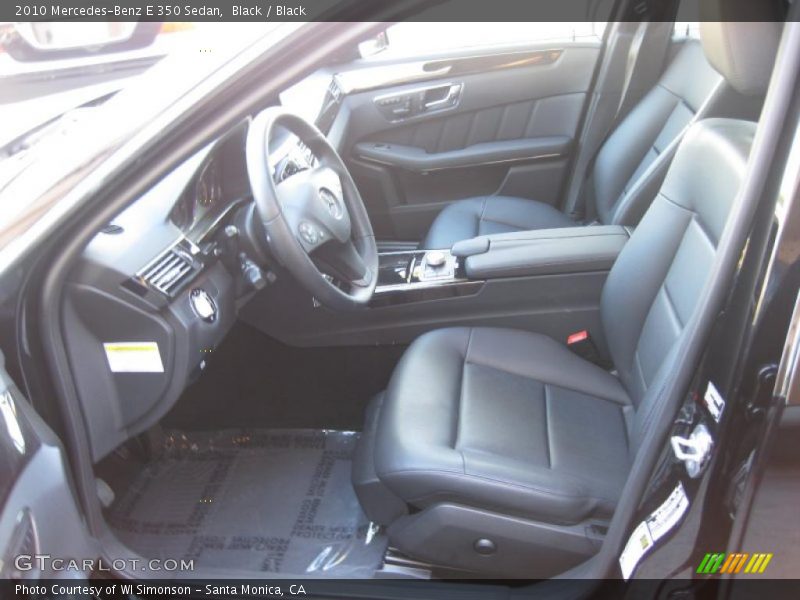 Black / Black 2010 Mercedes-Benz E 350 Sedan