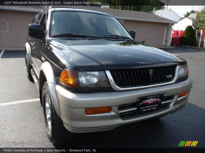 Solano Black Pearl / Gray 1997 Mitsubishi Montero Sport LS 4x4
