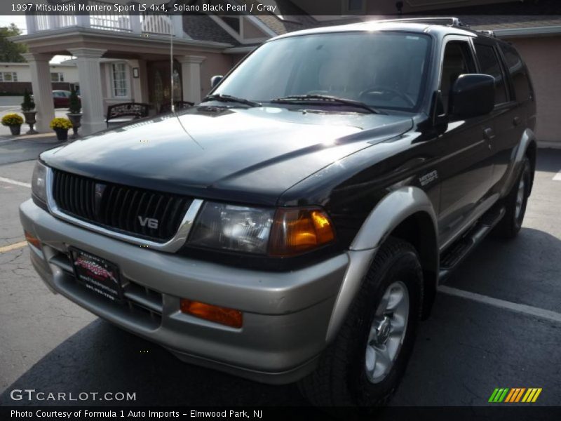 Solano Black Pearl / Gray 1997 Mitsubishi Montero Sport LS 4x4