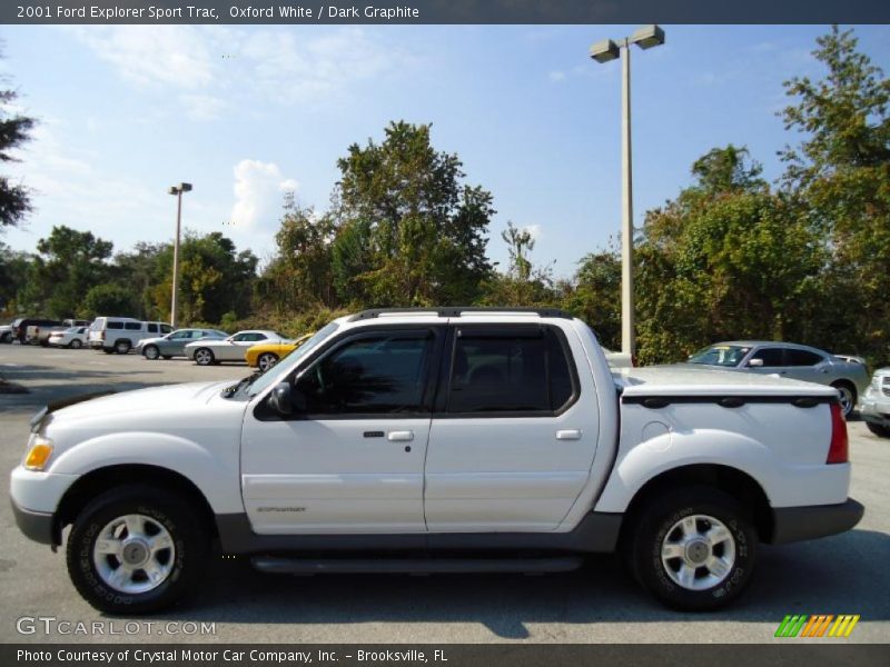 Oxford White / Dark Graphite 2001 Ford Explorer Sport Trac