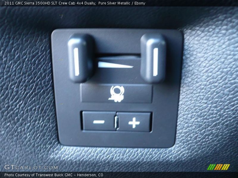 Pure Silver Metallic / Ebony 2011 GMC Sierra 3500HD SLT Crew Cab 4x4 Dually