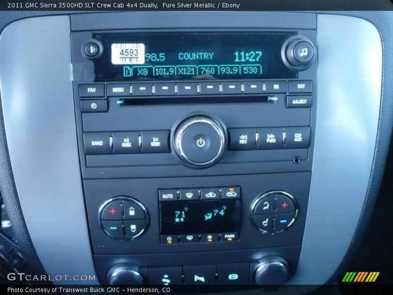 Controls of 2011 Sierra 3500HD SLT Crew Cab 4x4 Dually