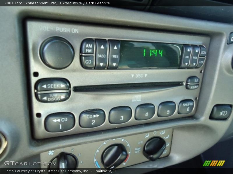 Controls of 2001 Explorer Sport Trac 