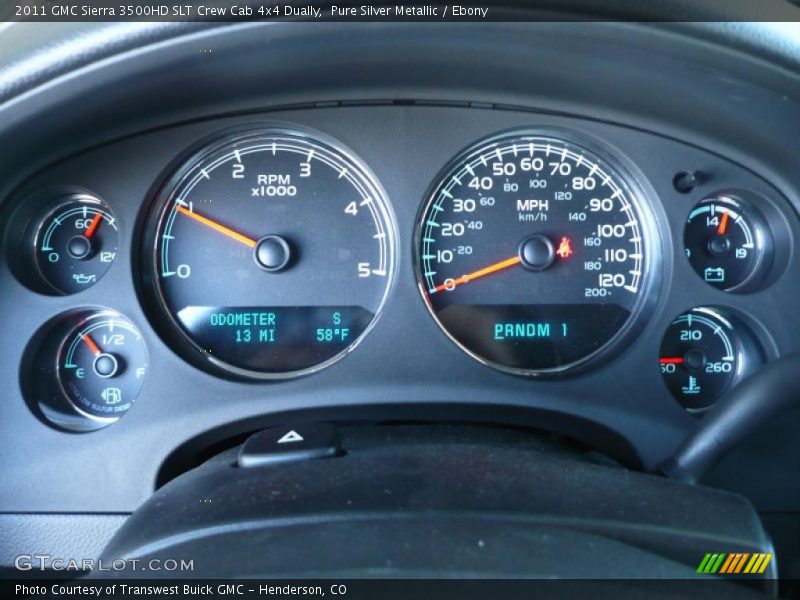  2011 Sierra 3500HD SLT Crew Cab 4x4 Dually SLT Crew Cab 4x4 Dually Gauges