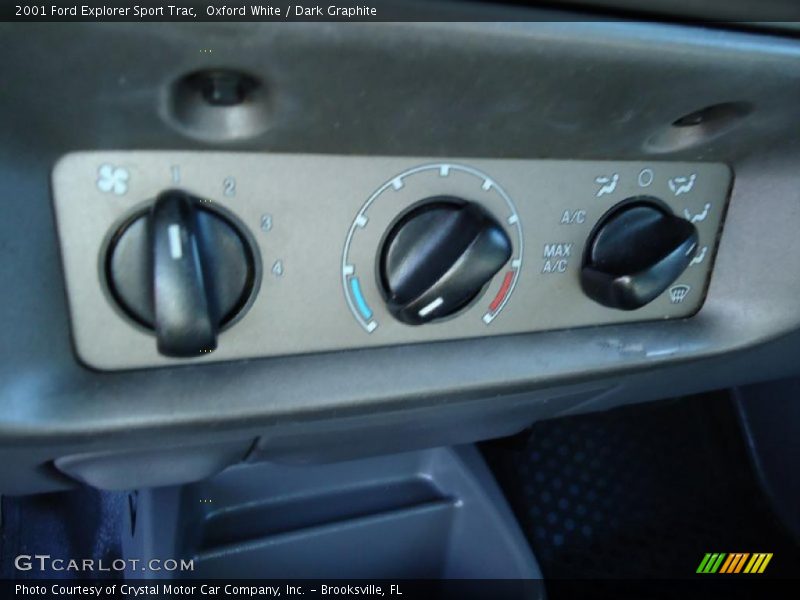 Controls of 2001 Explorer Sport Trac 
