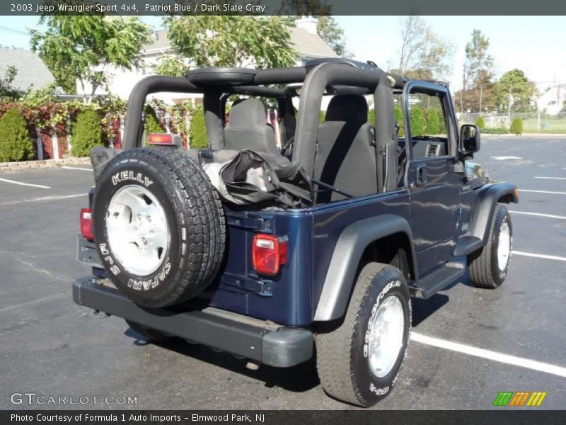 Patriot Blue / Dark Slate Gray 2003 Jeep Wrangler Sport 4x4