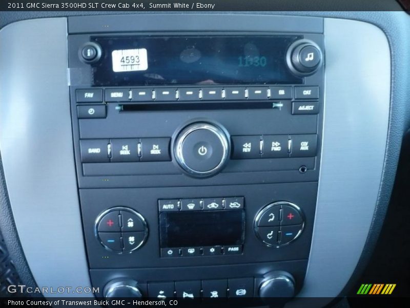 Controls of 2011 Sierra 3500HD SLT Crew Cab 4x4