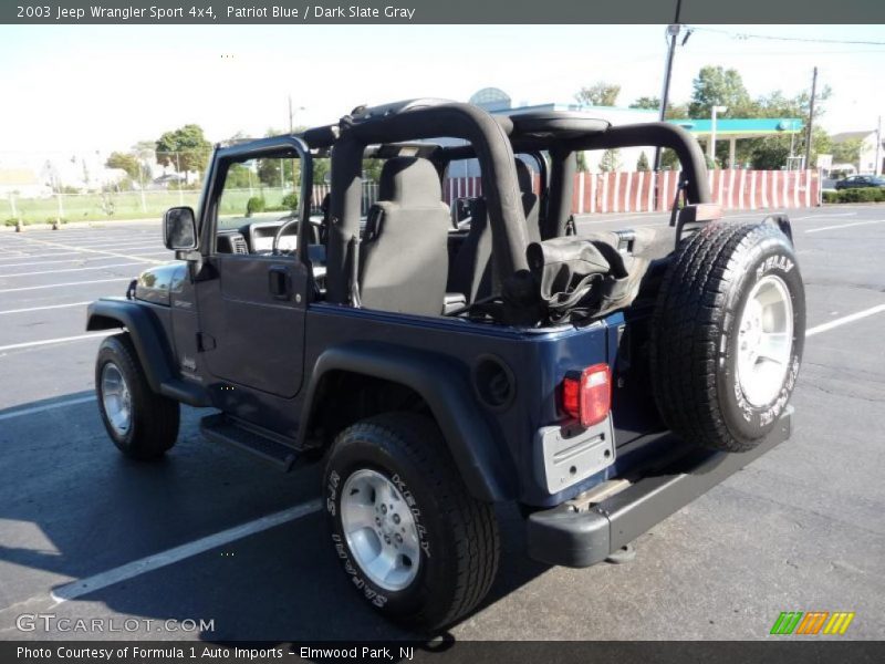Patriot Blue / Dark Slate Gray 2003 Jeep Wrangler Sport 4x4