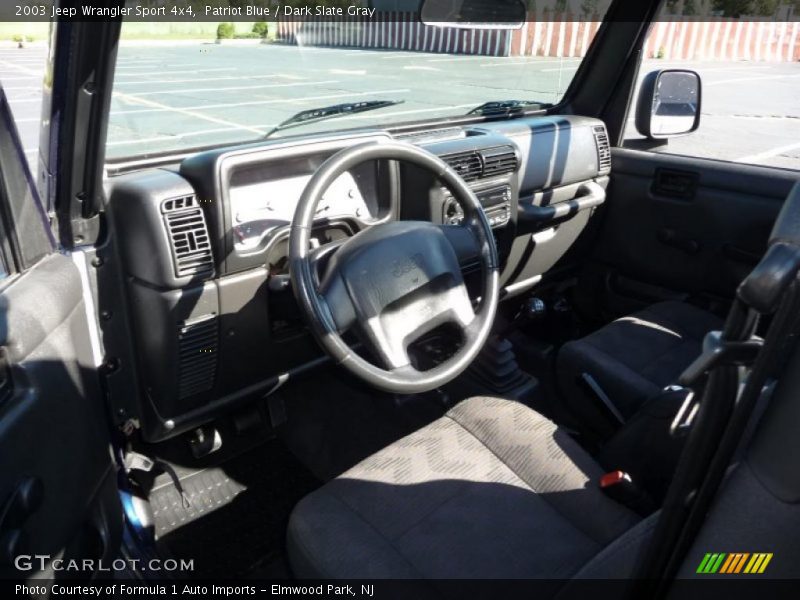 Patriot Blue / Dark Slate Gray 2003 Jeep Wrangler Sport 4x4