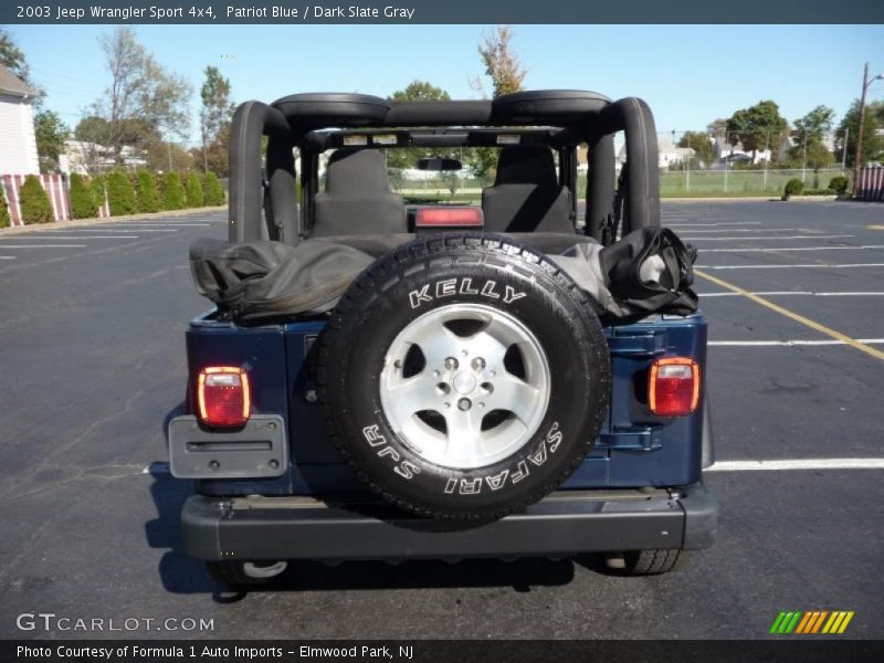 Patriot Blue / Dark Slate Gray 2003 Jeep Wrangler Sport 4x4