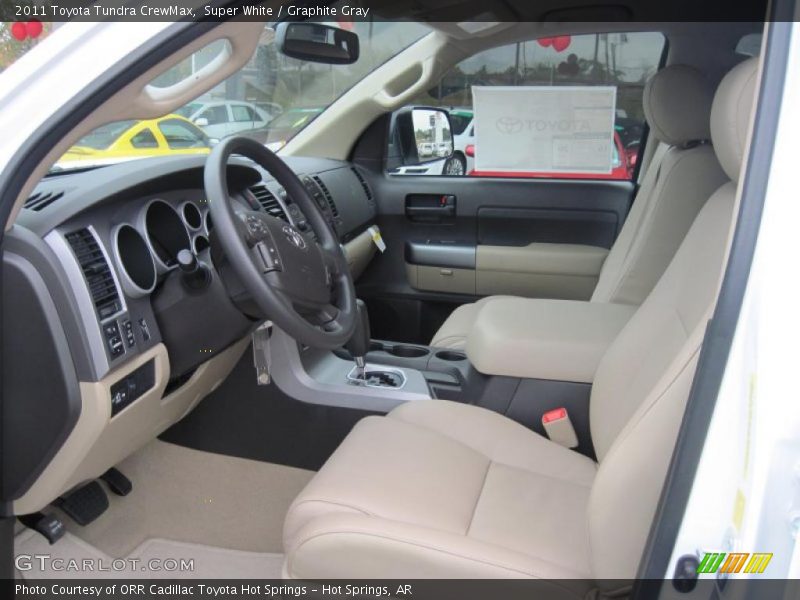 Super White / Graphite Gray 2011 Toyota Tundra CrewMax