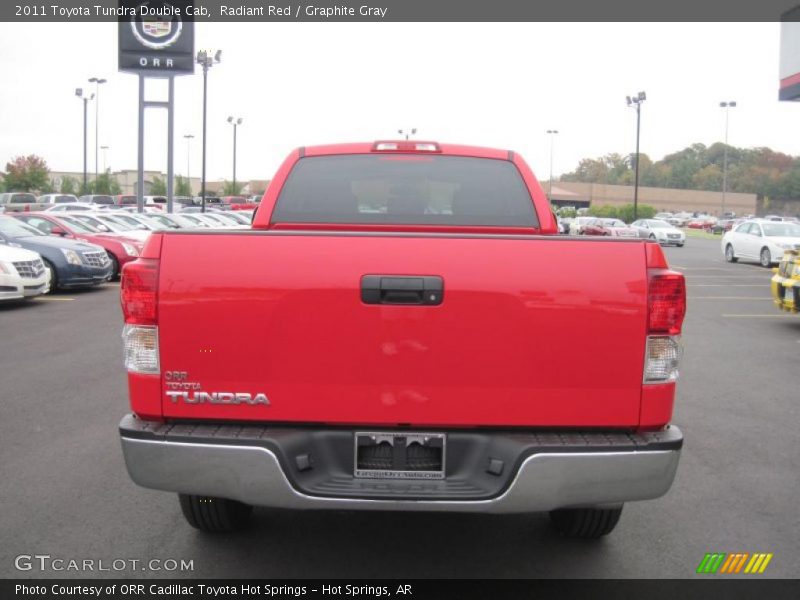 Radiant Red / Graphite Gray 2011 Toyota Tundra Double Cab