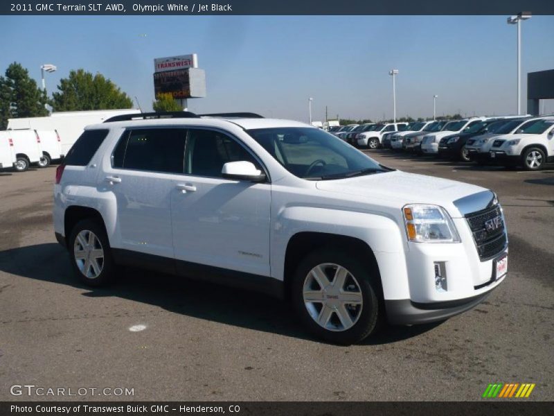 Olympic White / Jet Black 2011 GMC Terrain SLT AWD