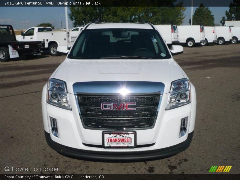 Olympic White / Jet Black 2011 GMC Terrain SLT AWD