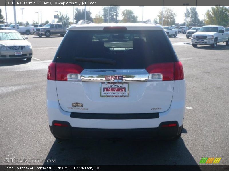 Olympic White / Jet Black 2011 GMC Terrain SLT AWD