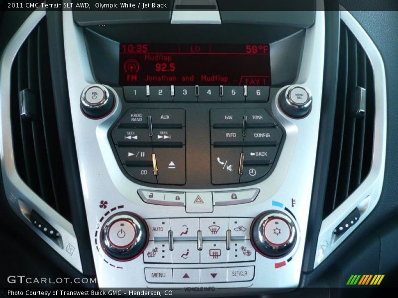 Controls of 2011 Terrain SLT AWD