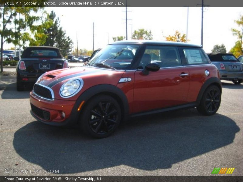 Spice Orange Metallic / Carbon Black 2011 Mini Cooper S Hardtop