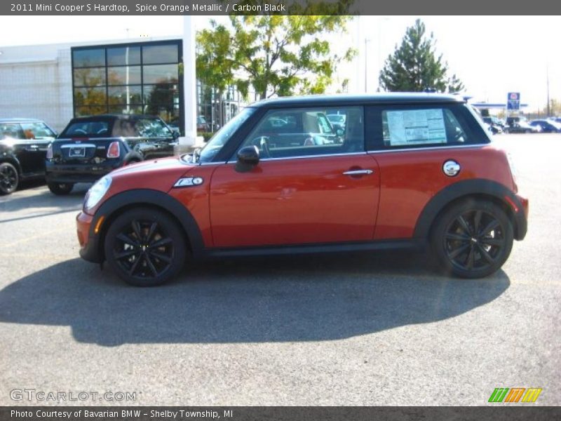 Spice Orange Metallic / Carbon Black 2011 Mini Cooper S Hardtop