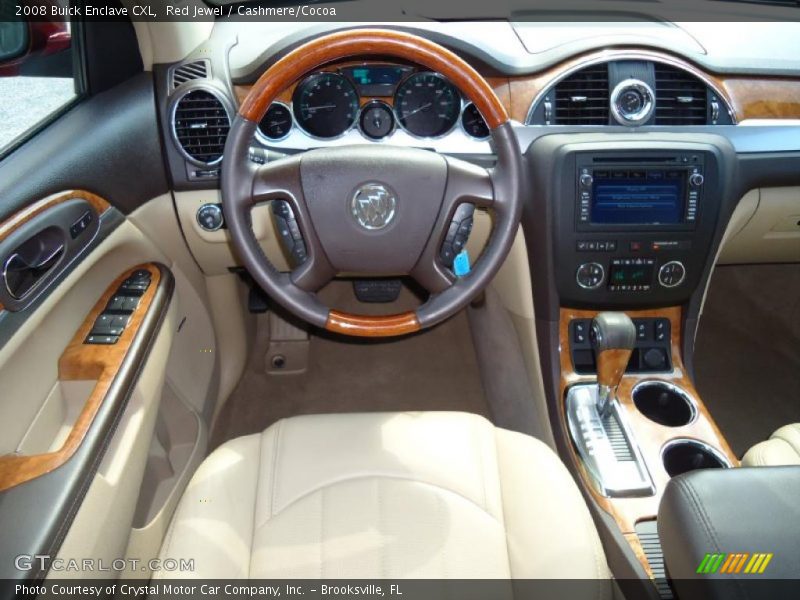 Red Jewel / Cashmere/Cocoa 2008 Buick Enclave CXL