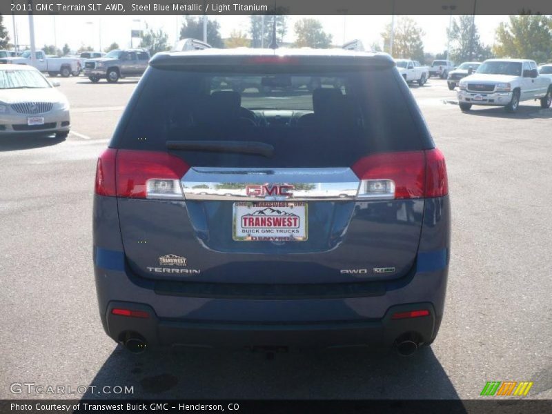 Steel Blue Metallic / Light Titanium 2011 GMC Terrain SLT AWD