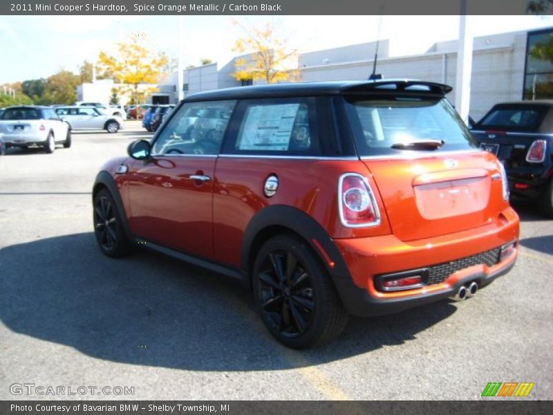Spice Orange Metallic / Carbon Black 2011 Mini Cooper S Hardtop