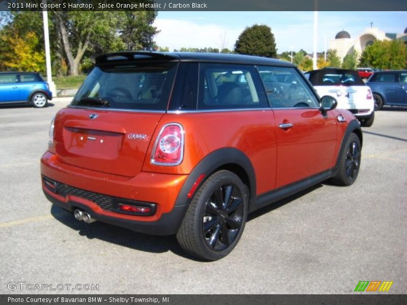 Spice Orange Metallic / Carbon Black 2011 Mini Cooper S Hardtop