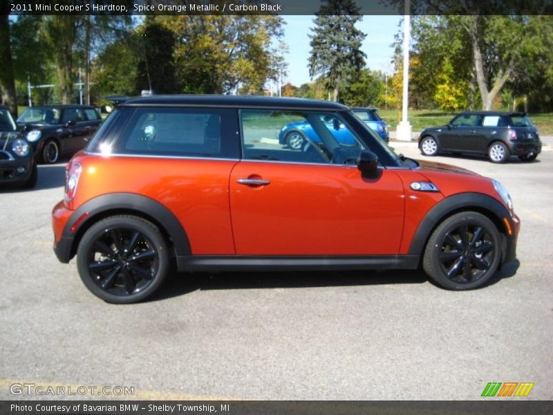 Spice Orange Metallic / Carbon Black 2011 Mini Cooper S Hardtop