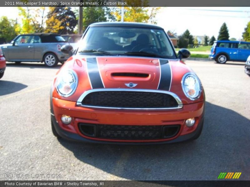 Spice Orange Metallic / Carbon Black 2011 Mini Cooper S Hardtop