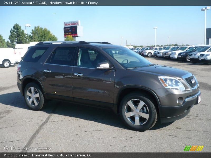 Medium Brown Metallic / Ebony 2011 GMC Acadia SLT AWD