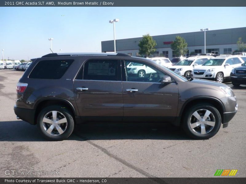 Medium Brown Metallic / Ebony 2011 GMC Acadia SLT AWD