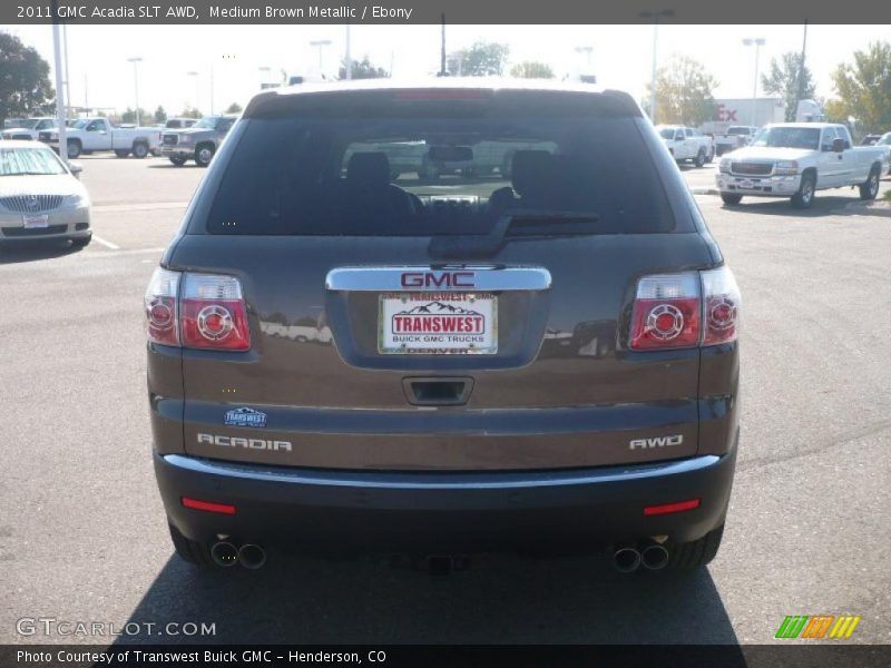 Medium Brown Metallic / Ebony 2011 GMC Acadia SLT AWD