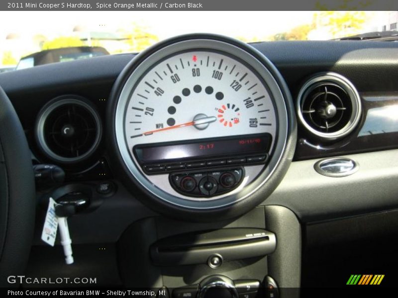 Spice Orange Metallic / Carbon Black 2011 Mini Cooper S Hardtop