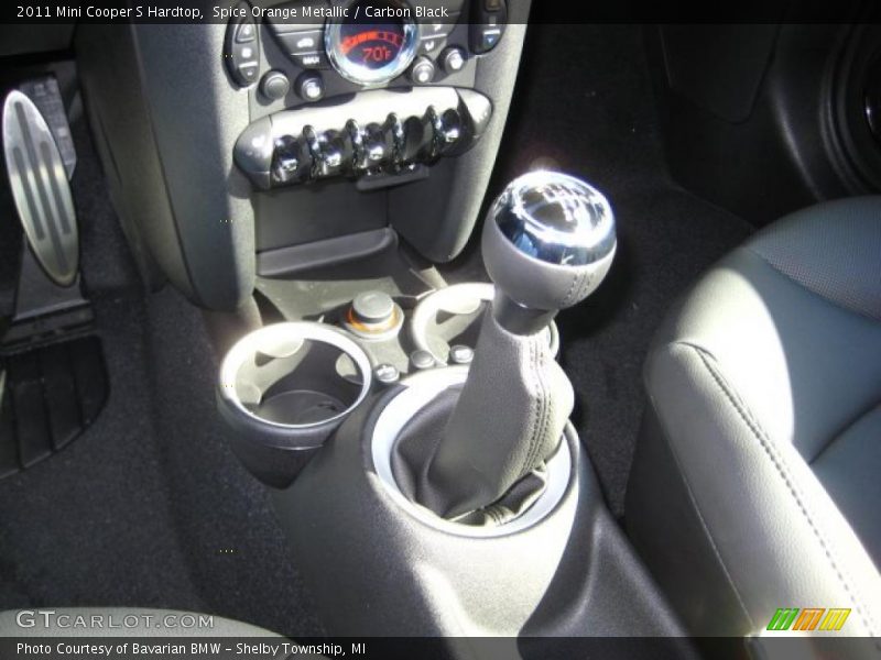 Spice Orange Metallic / Carbon Black 2011 Mini Cooper S Hardtop