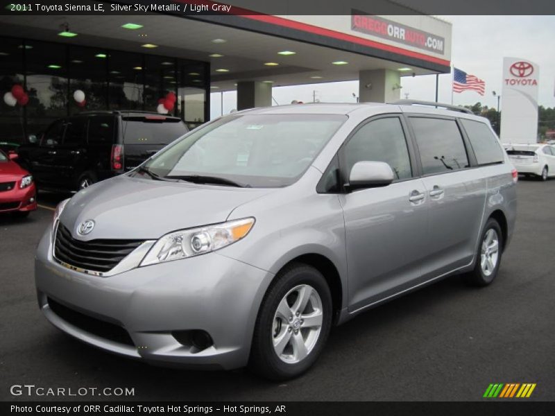 Silver Sky Metallic / Light Gray 2011 Toyota Sienna LE