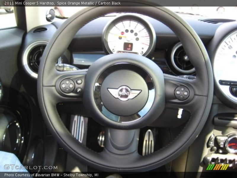Spice Orange Metallic / Carbon Black 2011 Mini Cooper S Hardtop