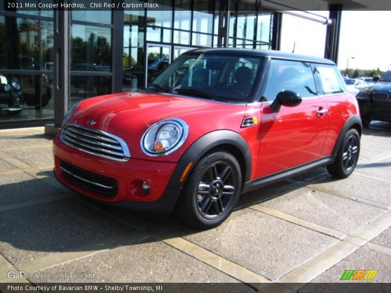 Chili Red / Carbon Black 2011 Mini Cooper Hardtop
