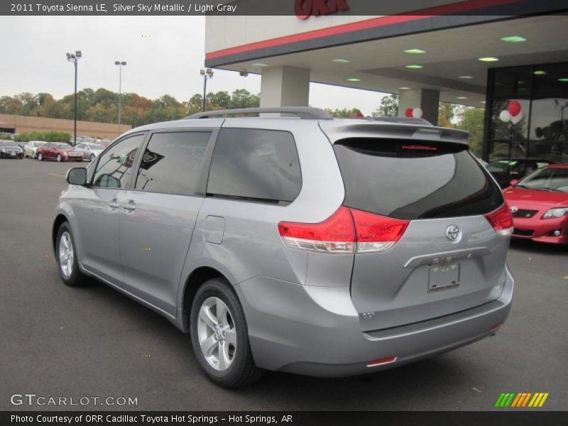 Silver Sky Metallic / Light Gray 2011 Toyota Sienna LE