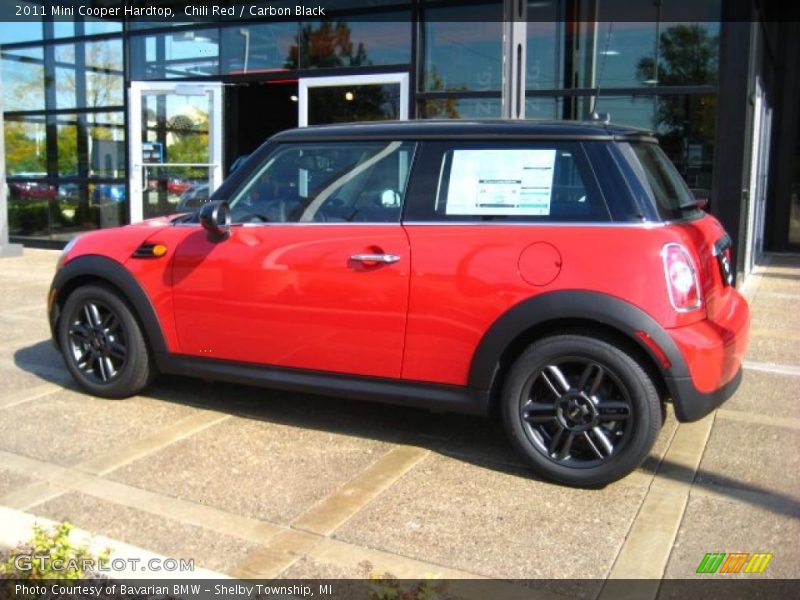 Chili Red / Carbon Black 2011 Mini Cooper Hardtop