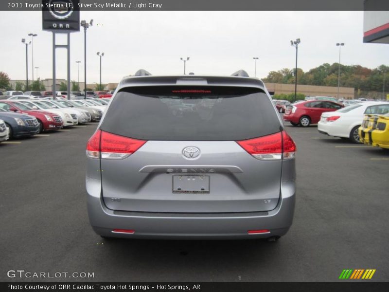 Silver Sky Metallic / Light Gray 2011 Toyota Sienna LE